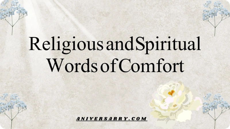 Religious and Spiritual Words of Comfort