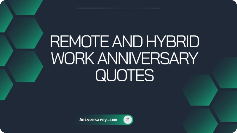 Remote and Hybrid Work Anniversary Quotes
